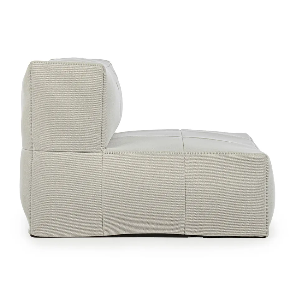 Outdoor Armchair Covered in Removable Fabric, Homemotion - Lydia Viadurini