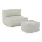 Outdoor Armchair Covered in Removable Fabric, Homemotion - Lydia Viadurini