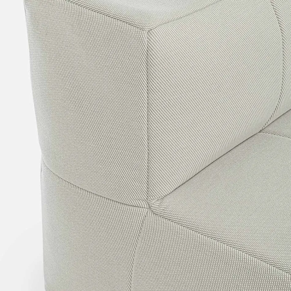 Outdoor Armchair Covered in Removable Fabric, Homemotion - Lydia Viadurini
