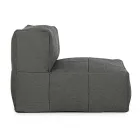 Outdoor Armchair Covered in Removable Fabric, Homemotion - Lydia Viadurini