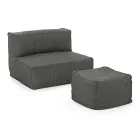 Outdoor Armchair Covered in Removable Fabric, Homemotion - Lydia Viadurini