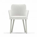 Design outdoor armchair in aluminum and fabric Emma by Varaschin