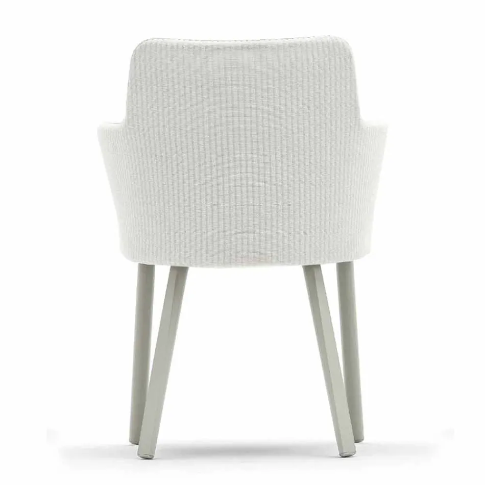 Design Varaschin Emma outdoor armchair in aluminum and fabric Viadurini