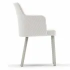 Design Varaschin Emma outdoor armchair in aluminum and fabric Viadurini