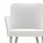 Design Varaschin Emma outdoor armchair in aluminum and fabric Viadurini