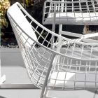 Varaschin Summer outdoor armchair Design set in white steel Viadurini