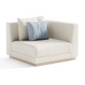 Garden Armchair with Left Corner Structure Made in Italy - Rubik