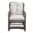 Garden Chair with Aluminum Frame Covered with Polyrattan - Puntina Viadurini