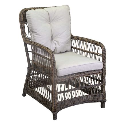 Garden Chair with Aluminum Frame Covered with Polyrattan - Puntina Viadurini