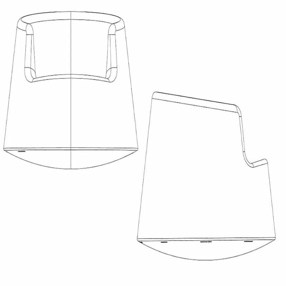 Modern design garden armchair Roulette Vondom in polyethylene Viadurini