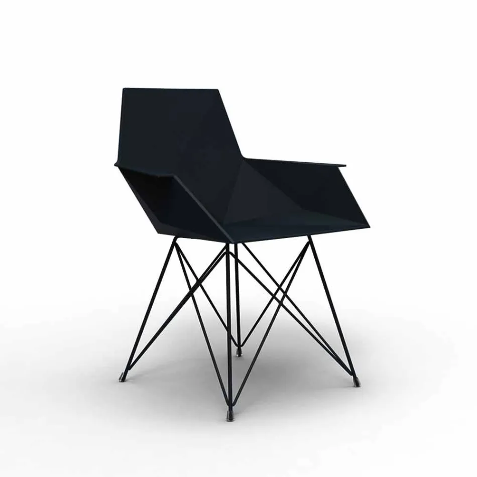 Faz Vondom design garden armchair, polypropylene and stainless steel Viadurini