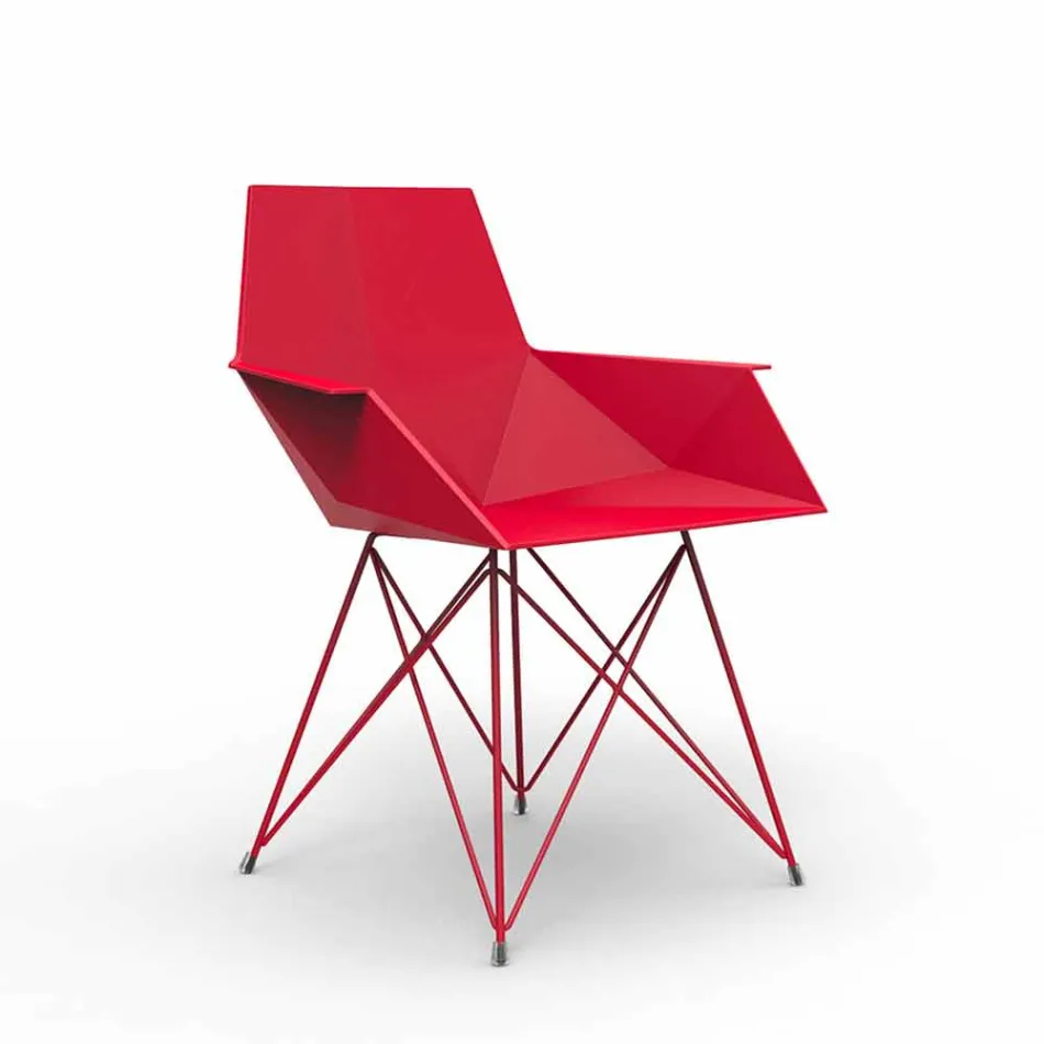 Faz Vondom design garden armchair, polypropylene and stainless steel Viadurini