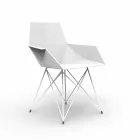 Faz Vondom design garden armchair, polypropylene and stainless steel Viadurini