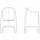 Solid by Vondom design armchair in polypropylene Viadurini