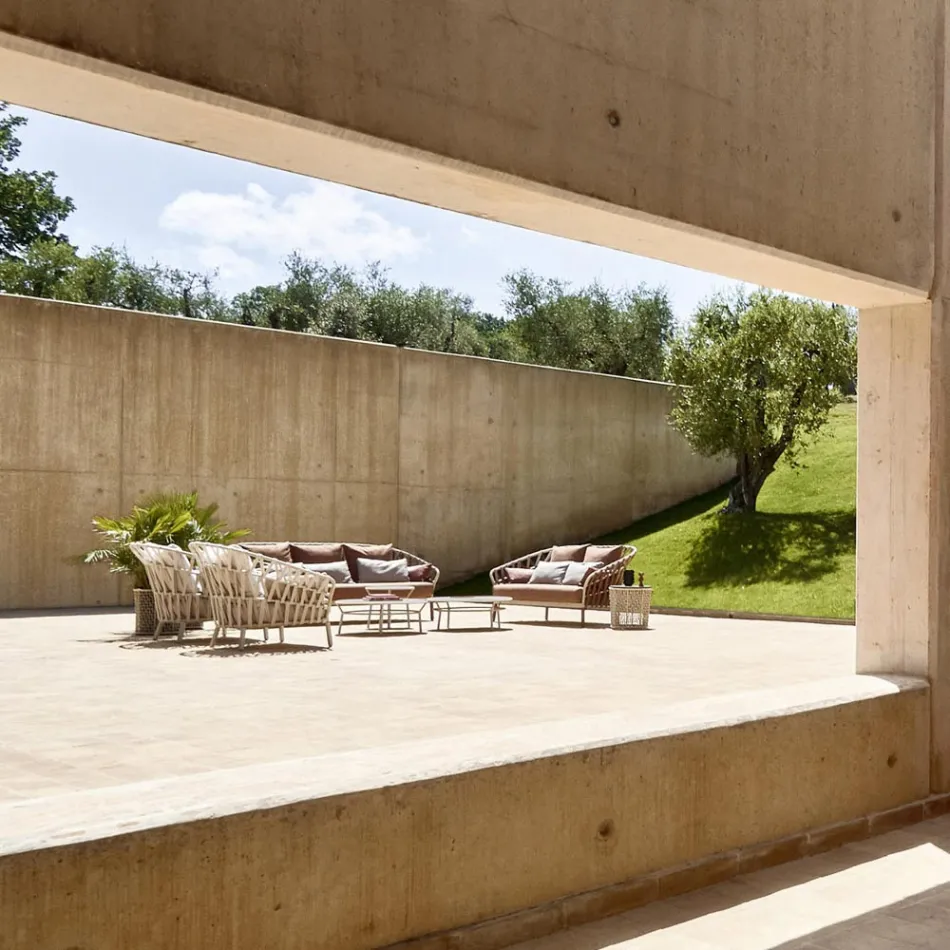 Aluminum Garden Armchair Made in Italy - Emmacross by Varaschin Viadurini