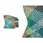 Garden armchair in colored braided synthetic fiber - Maat by Varaschin Viadurini
