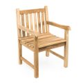 Garden Armchair in Natural Teak Wood - Yggdrasil