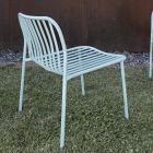 Stackable Metal Garden Armchair Made in Italy 2 Pieces - Simply Viadurini
