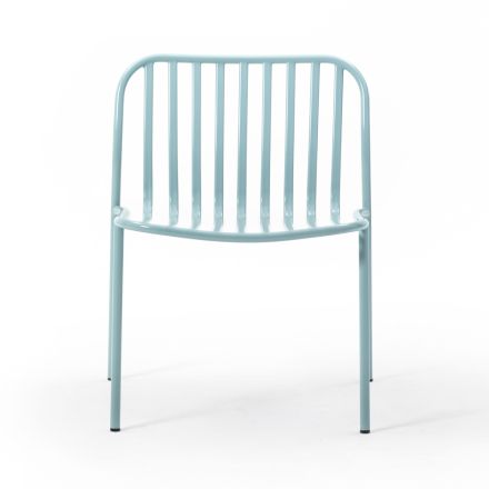 Stackable Metal Garden Armchair Made in Italy 2 Pieces - Simply Viadurini