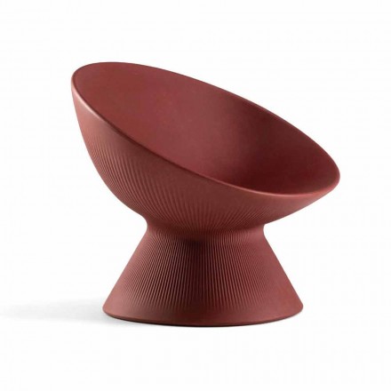 Garden Armchair in Modern Colored Polyethylene Made in Italy - Desmond Viadurini
