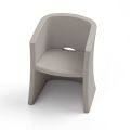 Garden Armchair in Polyethylene with Armrests Made in Italy - Perez