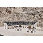 Garden Armchair in Polyethylene and Fabric Made in Italy - Freccia Viadurini