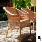 Polyethylene Garden armchair hand woven Chad Viadurini