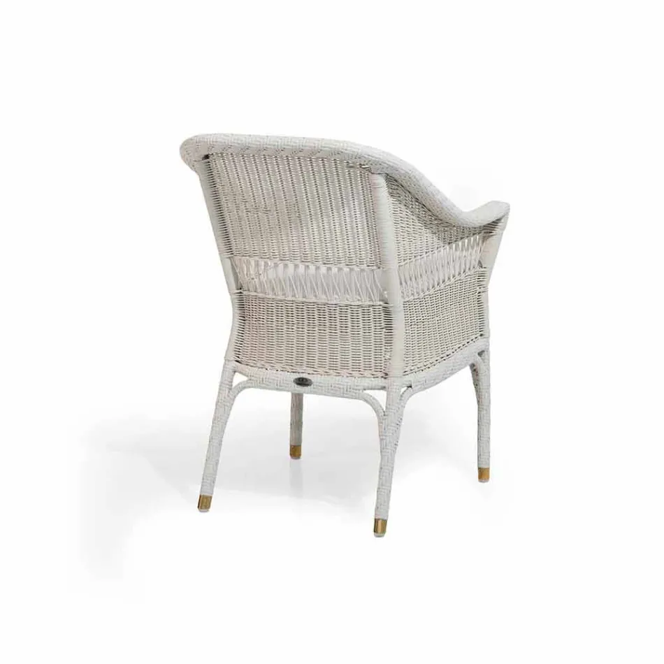 Polyethylene Garden armchair hand woven Chad Viadurini