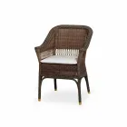 Polyethylene Garden armchair hand woven Chad Viadurini