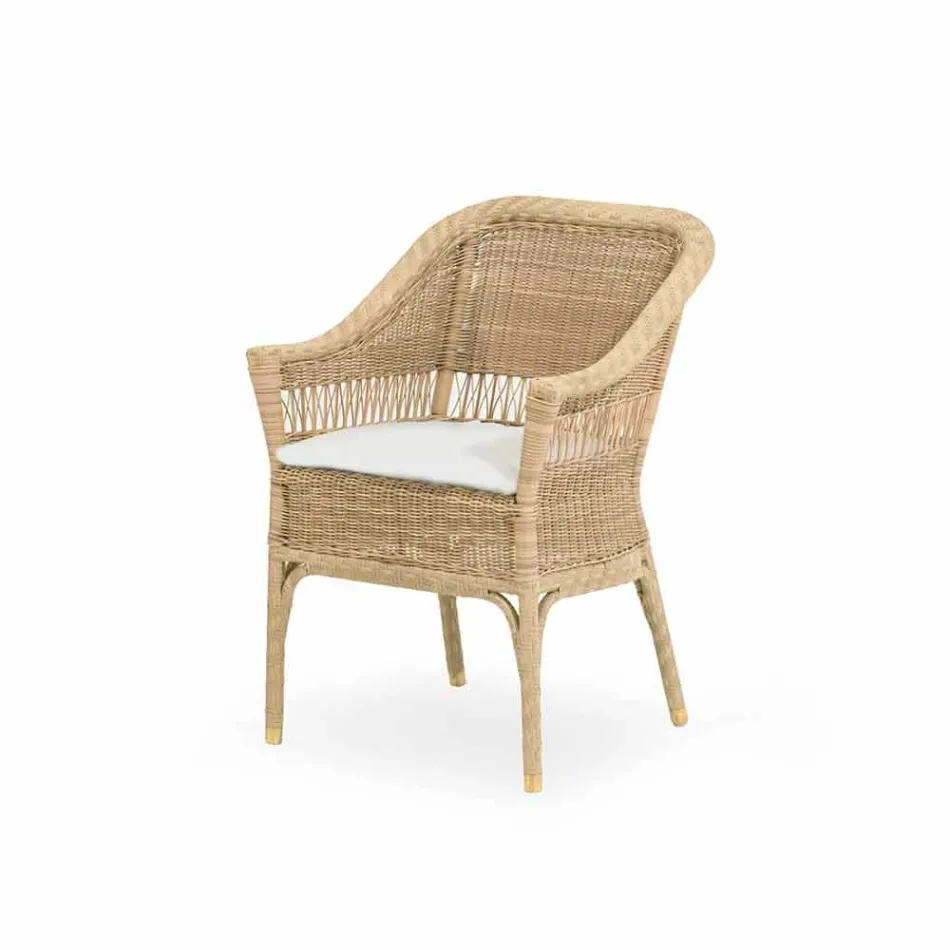 Polyethylene Garden armchair hand woven Chad Viadurini