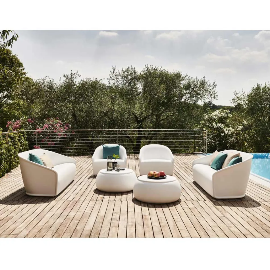 Garden Armchair in Polyethylene Made in Italy Modern Design - July Viadurini
