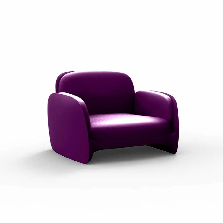 Pezzettina by Vondom polyethylene garden armchair, design Viadurini