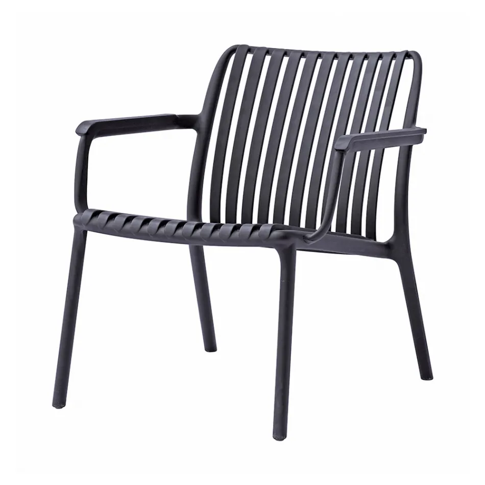Polypropylene Garden Chair with Added Fiberglass - Mavren Viadurini