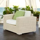 Garden Armchair in Hand Woven Polyrattan - Yoko Viadurini