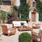 Garden Armchair in Teak Made in Italy with Cushion Included - Sleepy Viadurini