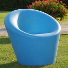 Garden Armchair in Fluo and Colored Polyethylene Made in Italy - Colores Viadurini