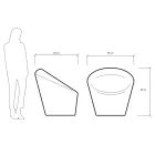 Garden Armchair in Fluo and Colored Polyethylene Made in Italy - Colores Viadurini