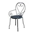 Garden Chair Made Entirely of Metal - Archive Viadurini