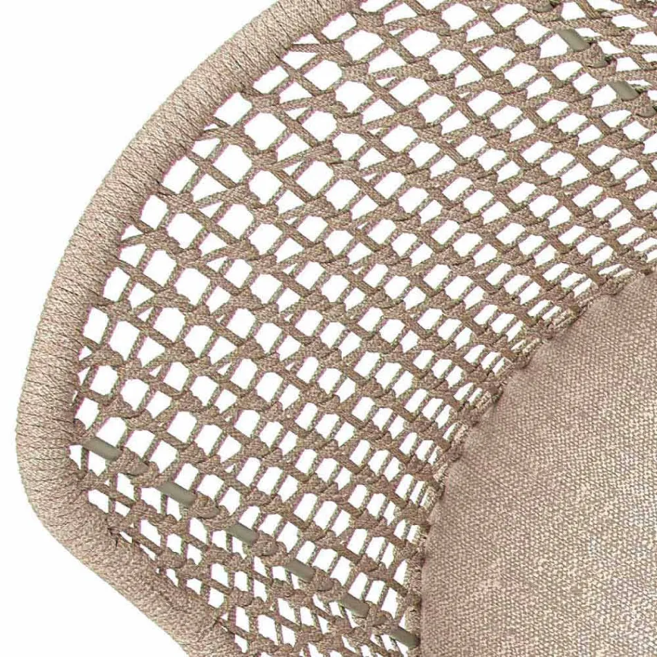 Modern Varaschin Emma garden armchair in solid iroko wood Viadurini