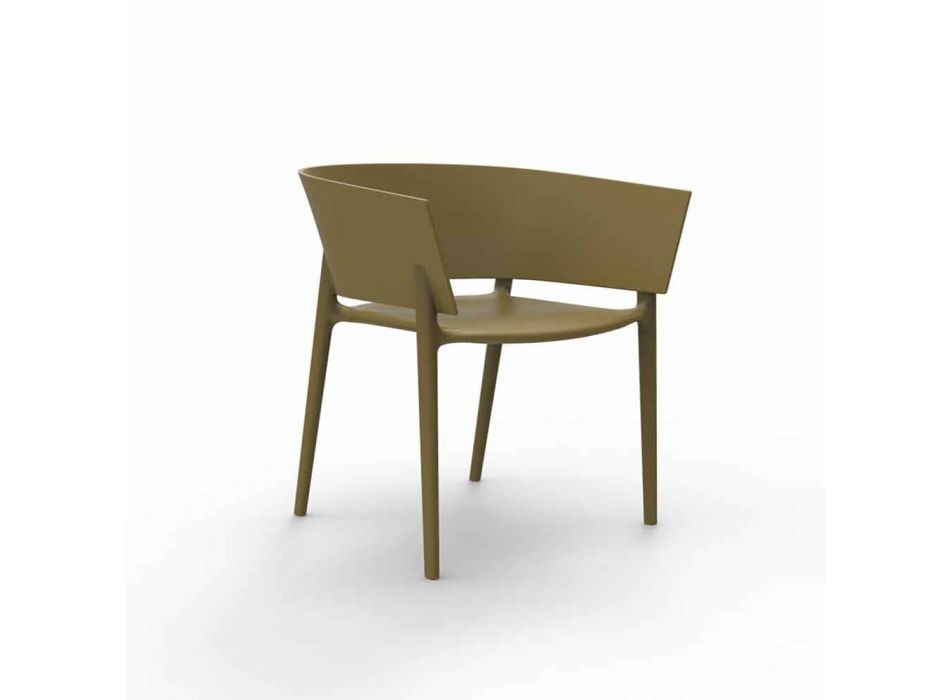 Outdoor armchair Africa by Vondom, in polypropylene with fiber glass