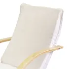 Indoor Armchair Made of Birch Wood and Fabric - Abissi Viadurini