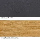 Living Room Armchair with Footrest in Leather and Wood Made in Italy - Butterfly Viadurini