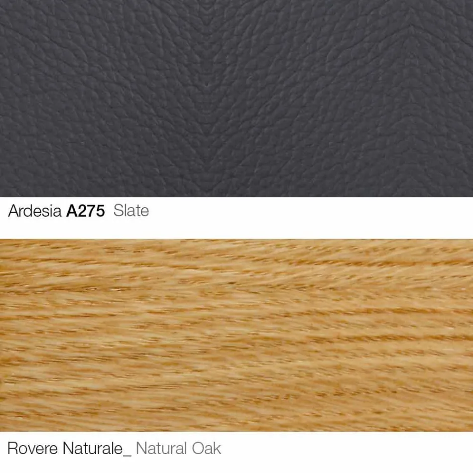 Living Room Armchair with Footrest in Leather and Wood Made in Italy - Butterfly Viadurini