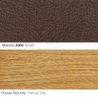 Living Room Armchair with Footrest in Leather and Wood Made in Italy - Butterfly Viadurini