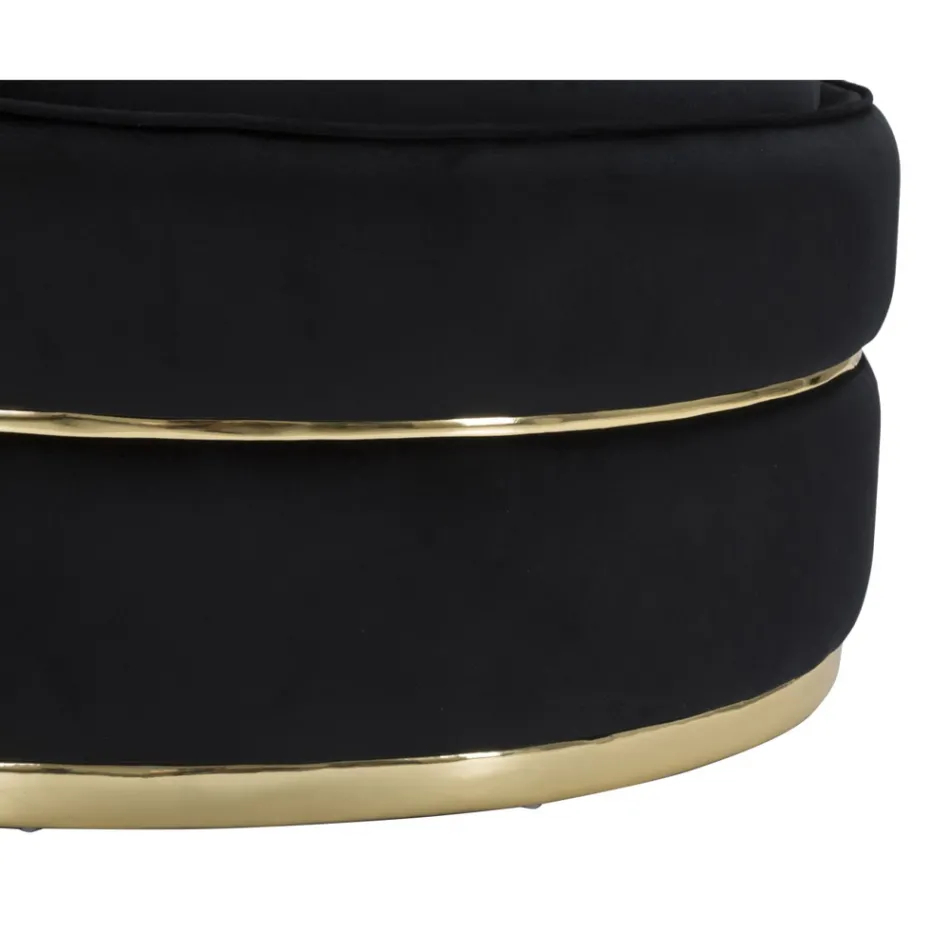 Upholstered and Upholstered Living Room Armchair in Fabric with Decorations - Patch Viadurini