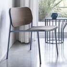 Living Room Armchair in Wood and Metal Made in Italy 2 Pieces - Saffia Viadurini