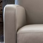 Living Room Armchair in Wood, Polyurethane Foam and Metal Made in Italy - Burlesco Viadurini