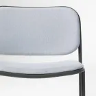 Living Room Armchair in Fabric and Metal Made in Italy 2 Pieces - Sangria Viadurini