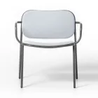 Living Room Armchair Covered in Fabric Made in Italy 2 Pieces - Sangria Viadurini