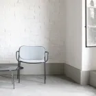 Living Room Armchair Covered in Fabric Made in Italy 2 Pieces - Sangria Viadurini